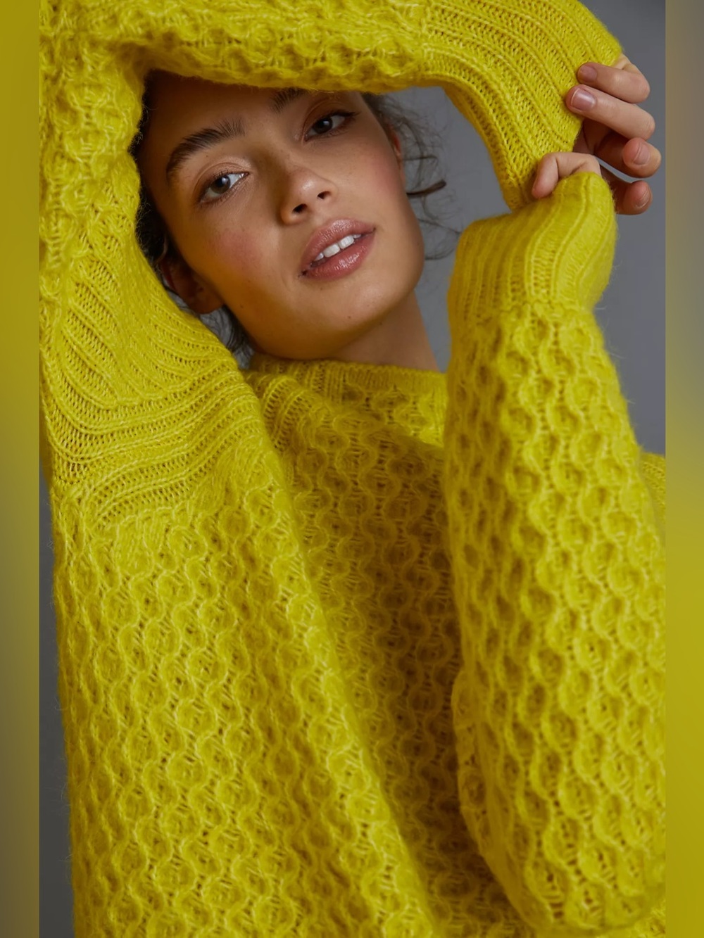 Anthropologie- Bia Mock Neck Tunic Sweater